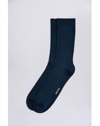 Moss - Fine Ribbed Socks - Lyst