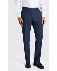 Moss - Tailored Fit Flannel Trousers - Lyst