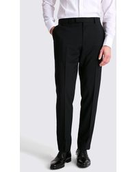 Moss - Tailored Fit Performance Dress Trousers - Lyst