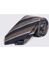 Moss - Bronze Silk Stripe Tie - Lyst