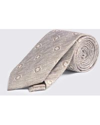 Moss - Neutral & Copper Medallion Tie - Lyst