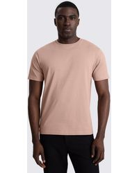 Moss - Light Mauve Cotton Crew-Neck T-Shirt - Lyst