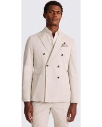 Moss - Slim Fit Light Camel Cotton Suit Jacket - Lyst