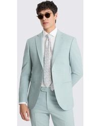 Moss - Slim Fit Aqua Marl Suit Jacket - Lyst