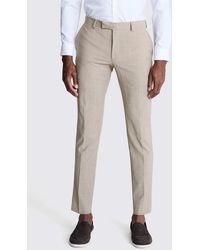 DKNY - Slim Fit Taupe Trousers - Lyst