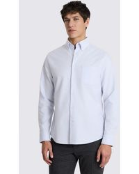 Moss - Sky Washed Cotton Oxford Shirt - Lyst