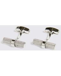 Moss - Barrel Textured Cufflinks - Lyst