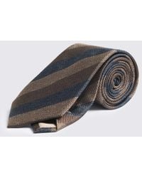 Moss - Silk Stripe Tie - Lyst