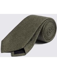 Tessitura bottinelli - Italian Sage Silk Semi-Plain Tie - Lyst