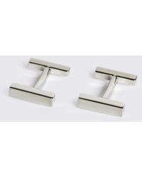 Moss - Brushed Bar Cufflink - Lyst