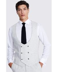 Moss - Tailored Fit Light Donegal Waistcoat - Lyst