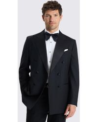 Barberis - Italian Tailored Fit Twill Peak Lapel Tuxedo Suit Suit Jacket - Lyst