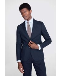 Moss - Slim Fit Matte Linen Suit Jacket - Lyst