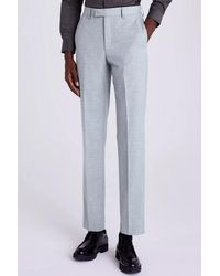 Moss - Tailored Fit Stretch Trousers - Lyst