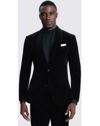 Moss - Slim Fit Velvet Suit Jacket - Lyst