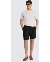 Moss - Wool Pleated Shorts - Lyst