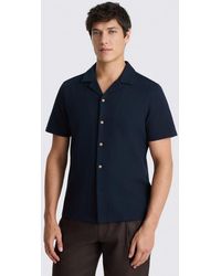 Moss - Knitted Cuban Collar Shirt - Lyst