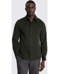 Moss - Dark Button Down Corduroy Shirt - Lyst