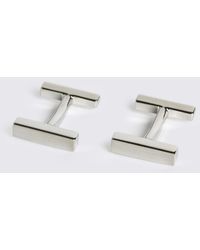 Moss - Brushed Bar Cufflink - Lyst