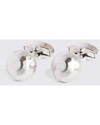 Moss - Brushed Dome Cufflinks - Lyst