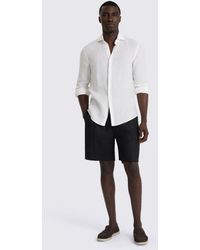 Moss - Linen-Blend Shorts - Lyst