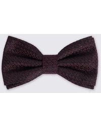 Moss - Italian Burgundy Silk Grenadine Pre-Tied Bow Tie - Lyst