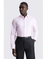 Moss - Regular Fit Dobby Stretch Shirt - Lyst