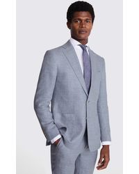 Moss - Tailored Fit Light Linen Suit Jacket - Lyst