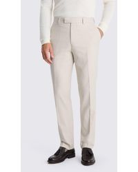 Moss - Slim Fit Light Camel Trousers - Lyst