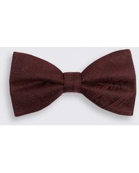 Moss - Wine Silk Paisley Pre-Tied Bow Tie - Lyst