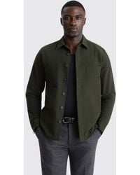 Moss - Italian Dark Moleskin Overshirt - Lyst