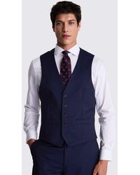 Moss - Regular Fit Ink Stretch Waistcoat - Lyst