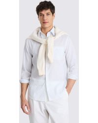 Moss - Stripe Cotton Oxford Shirt - Lyst