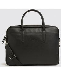 Moss - Saffiano Attaché Bag - Lyst