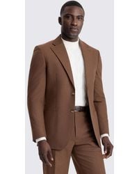 Moss - Relaxed Fit Chestnut Flannel Suit Suit Jacket - Lyst