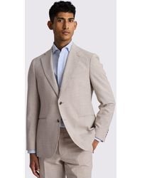 Moss - Tailored Fit Oatmeal Seersucker Suit Jacket - Lyst
