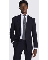 Moss - Tailored Fit Charcoal Performance Suit Jacket - Lyst
