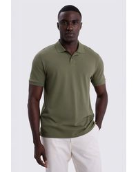 Moss - Light Cotton Piqué Polo Shirt - Lyst