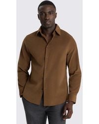 Moss - Mid Button Down Corduroy Shirt - Lyst
