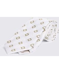 Moss - Square Silk & Linen Tie - Lyst