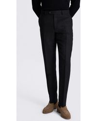 E thomas - Italian Tailored Fit Twill Trousers - Lyst