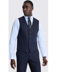 Moss - Tailored Fit Flannel Waistcoat - Lyst
