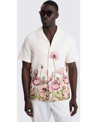 Moss - Poppy Cotton Cuban Collar Shirt - Lyst