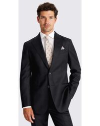 E thomas - Italian Tailored Fit Check Suit Jacket - Lyst