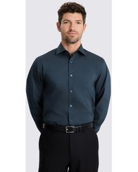 Moss - Regular Fit Dark Stretch Shirt - Lyst