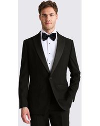 Moss - Tailored Fit Peak Lapel Wool Tuxedo Suit Jacket - Lyst