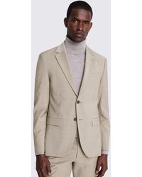 DKNY - Slim Fit Taupe Suit Jacket - Lyst