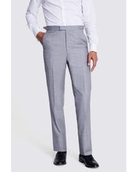 Barberis - Italian Tailored Fit Sharkskin Suit Trousers - Lyst