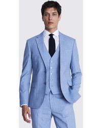 Moss - Slim Fit Sky Marl Suit Jacket - Lyst
