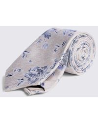 Moss - Floral Silk Tie - Lyst